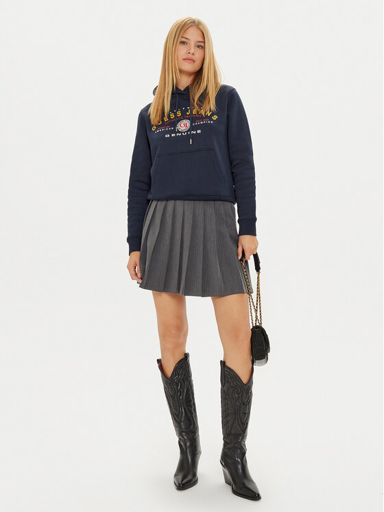 Guess Jeans Guess Jeans Sweatshirt W4BQ20 KC811 Dunkelblau Regular Fit