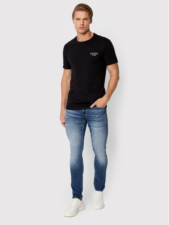 Guess Guess Blugi Chris M2YA27 D4Q42 Bleumarin Super Skinny Fit