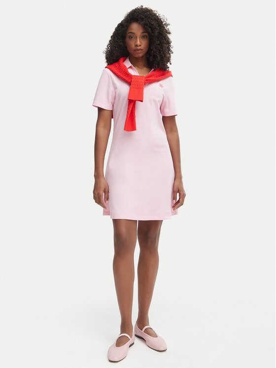 Tommy Hilfiger Tommy Hilfiger Vestito da giorno WW0WW48749 Rosa chiaro Regular Fit