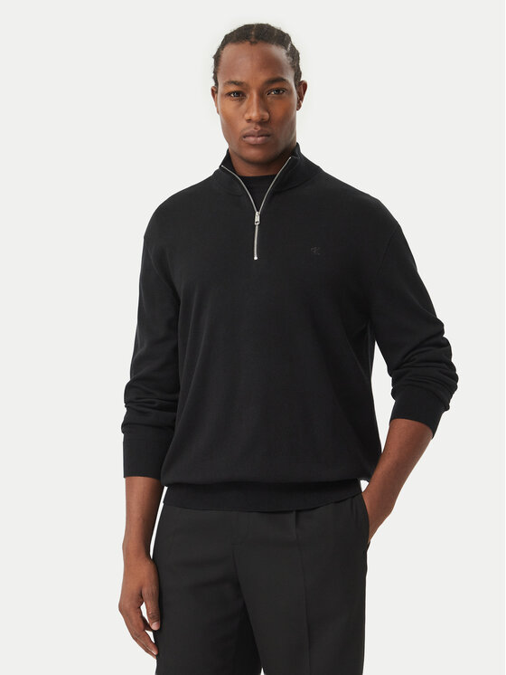 Calvin Klein Calvin Klein Pulover LV040BM356 Črna Regular Fit