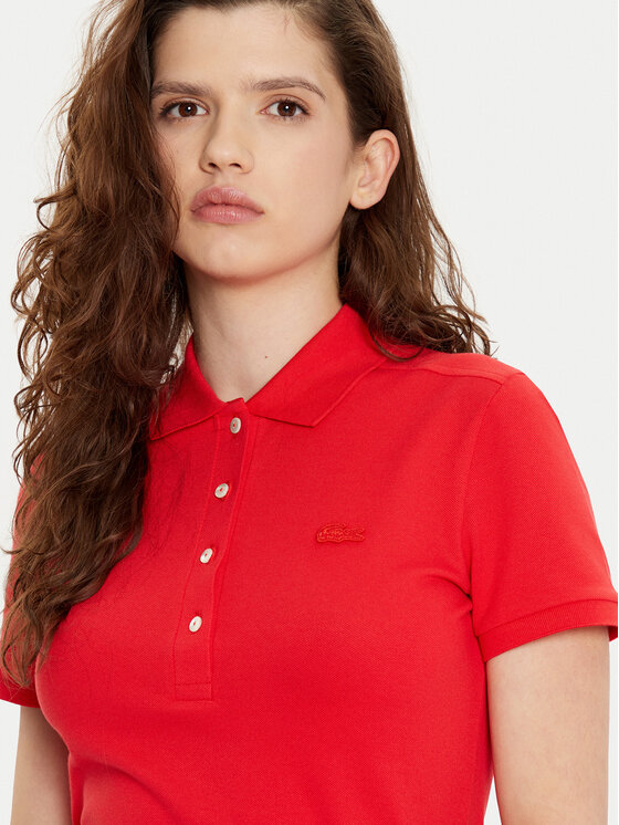 Lacoste Lacoste Polokošile PF5462 Červená Slim Fit