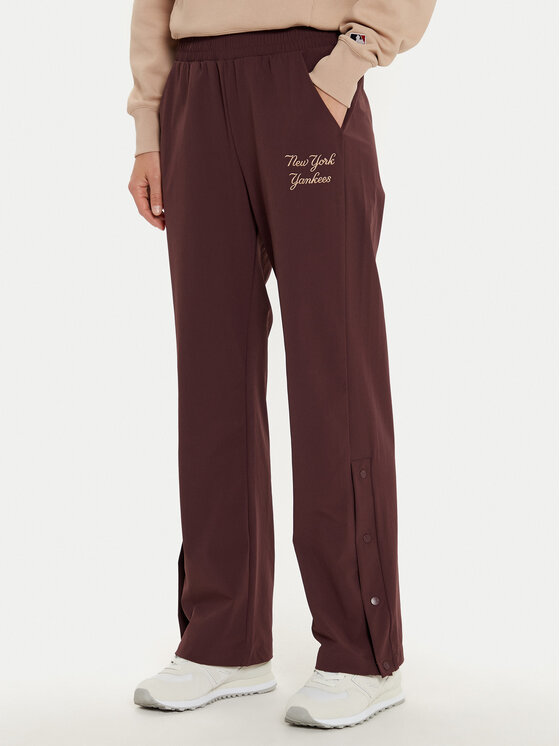 Champion Champion Spodnji del trenirke 117511 Rjava Wide Leg