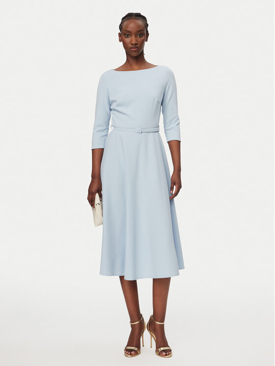 Rinascimento Rinascimento Rochie cocktail CFC0127892003 Albastru celest Regular Fit