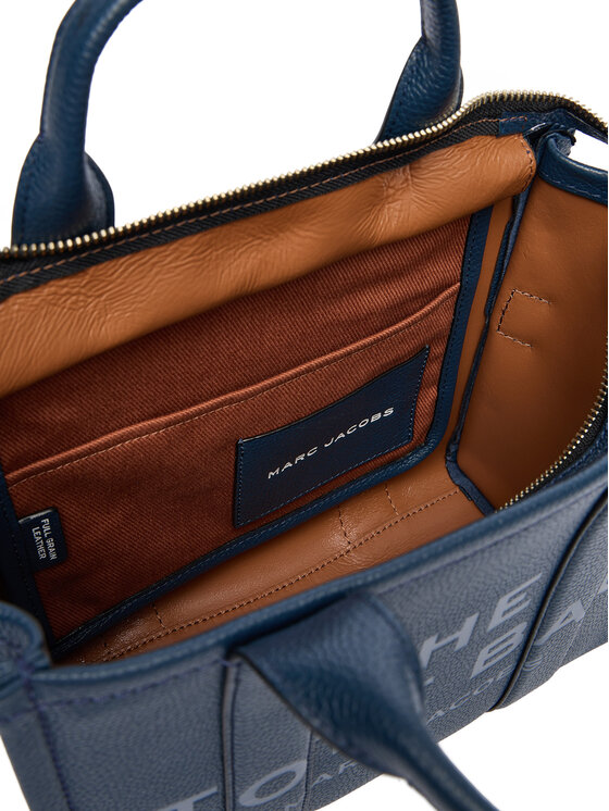 Marc Jacobs Marc Jacobs Τσάντα The Leather Small Tote Bag H009L01SP21 Σκούρο μπλε