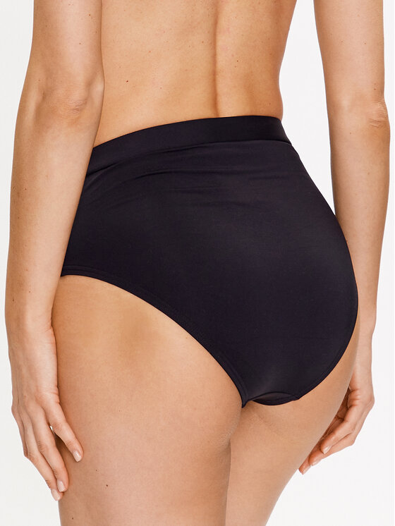 MICHAEL Michael Kors MICHAEL Michael Kors Dół od bikini Solid High Waist MM1N025 Czarny