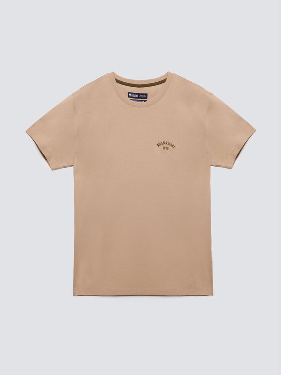 BIG STAR BIG STAR T-Shirt VINCER Beżowy Basic Fit