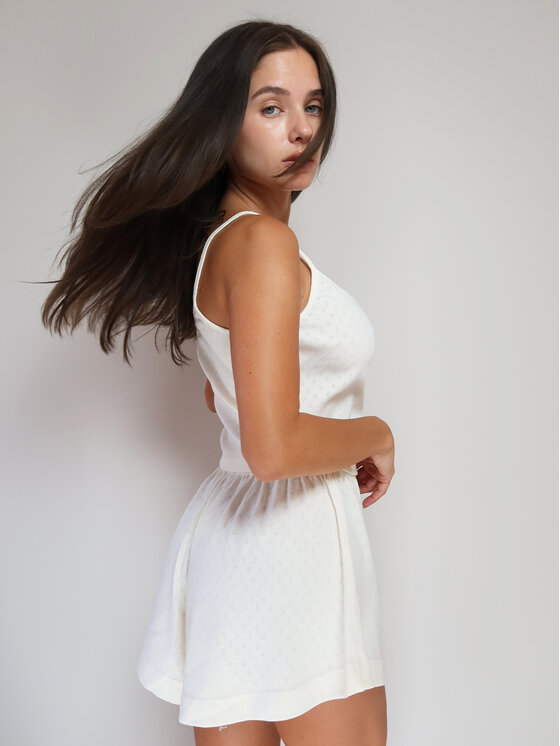MissDenim MissDenim Szorty piżamowe Spodenki do spania Beżowy Flare Fit