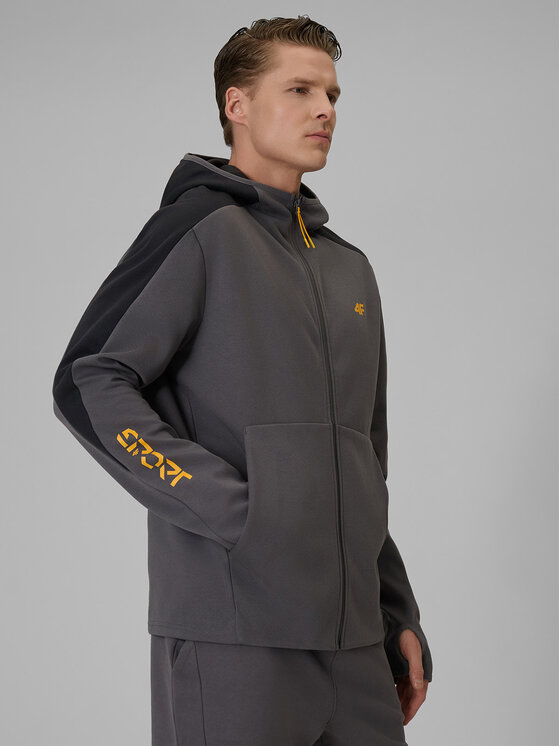 4F 4F Bluza CITY Szary Regular Fit