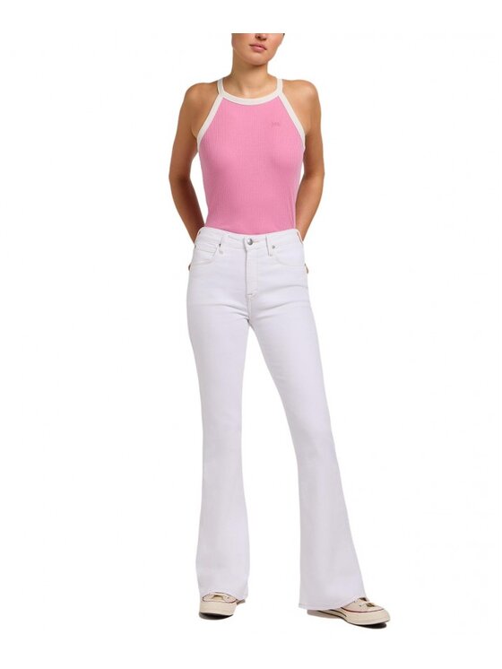 Lee Lee Jeansy REESE Biały Bootcut Fit