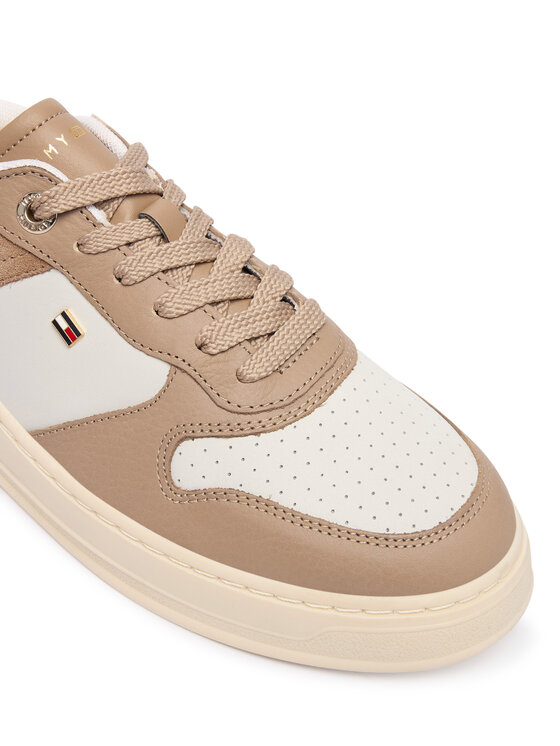 Tommy Hilfiger Tommy Hilfiger Сникърси Th Sporty Cupsole Tumbled Ltr FW0FW09024 Бежов