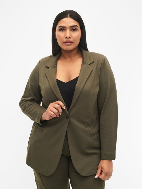 Zizzi Zizzi Suknjič J21008J Zelena Regular Fit