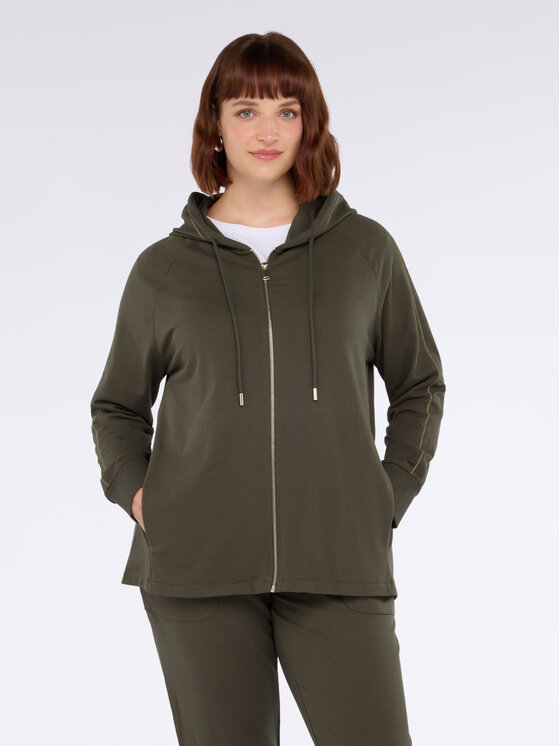 Fiorella Rubino Fiorella Rubino Bluza G904L008441N035 Zielony A-Line Fit