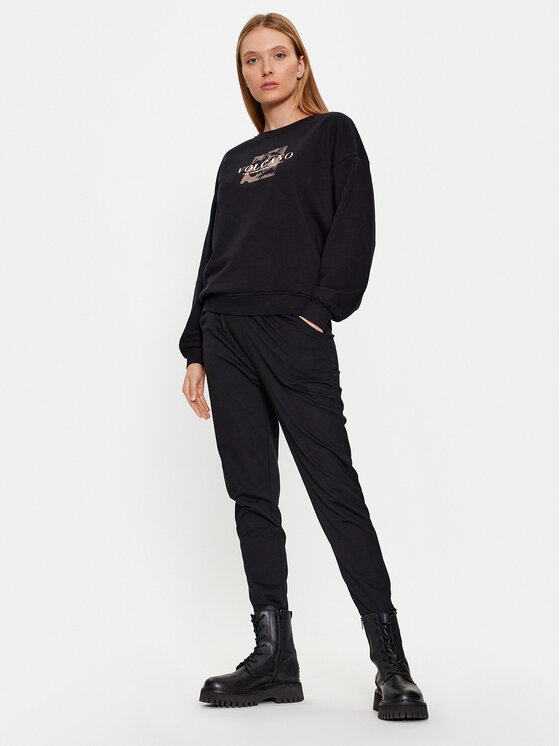 Volcano Volcano Donji dio trenerke N-Ariel L28243-W24 Crna Regular Fit