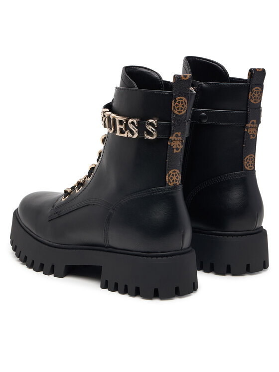 Guess Guess Schnürstiefeletten FLFFIC ELE10 Schwarz