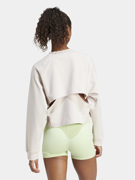 adidas adidas Суитшърт от техническо трико Power IT9199 Розов Loose Fit