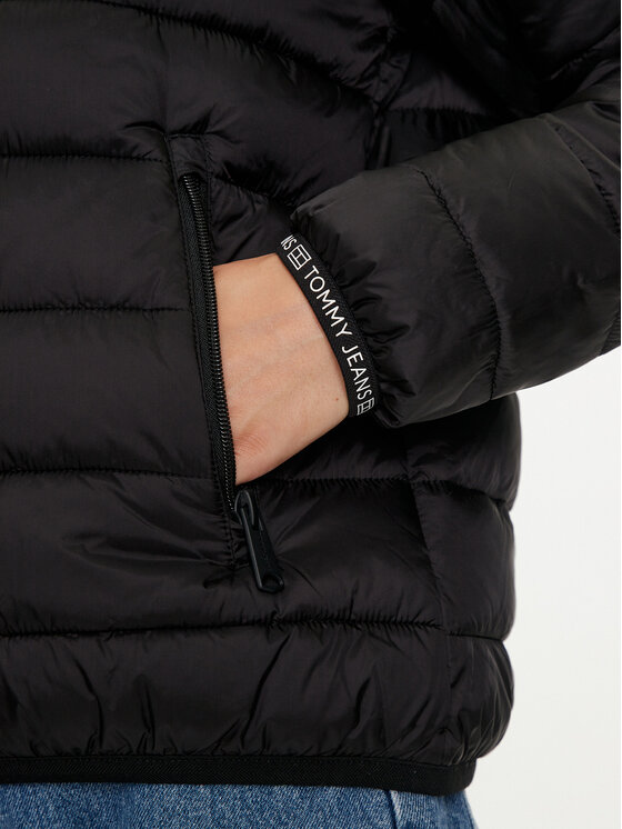 Tommy Jeans Tommy Jeans Μπουφάν χειμωνιάτικο Tape DW0DW18308 Μαύρο Regular Fit