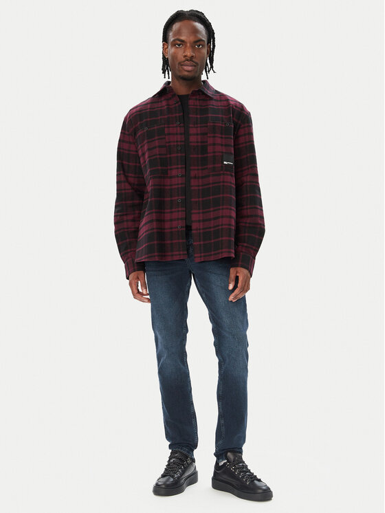 Karl Lagerfeld Jeans Karl Lagerfeld Jeans Cămașă B4M16023 Gri Regular Fit