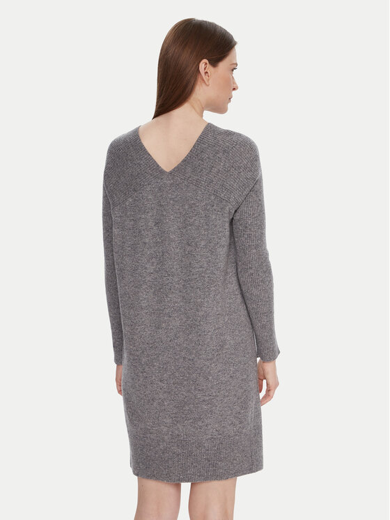 United Colors Of Benetton United Colors Of Benetton Džemper haljina 1044DV02C Siva Relaxed Fit