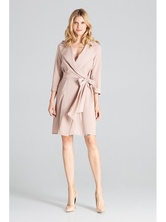 FIGL FIGL Vestito da giorno M680 Beige Regular Fit