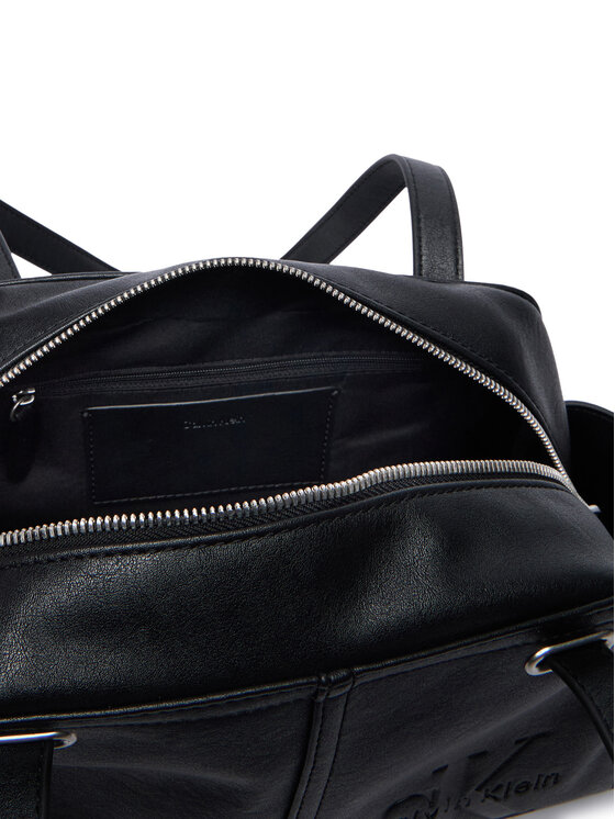 Calvin Klein Calvin Klein Rankinė Pockets Monologo Shoulder Bag LV04F3688G Juoda