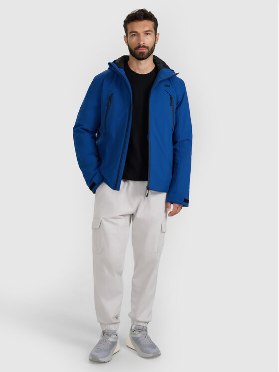 4F 4F Kurtka przejściowa URBAN COMMUTER Niebieski Regular Fit
