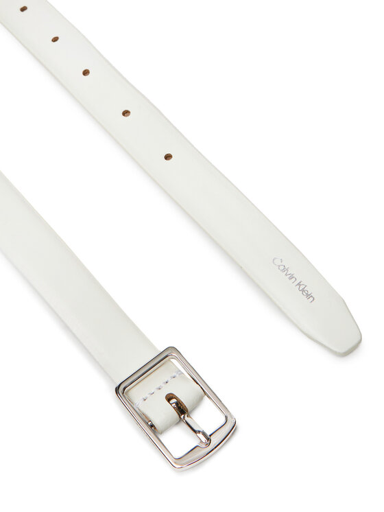 Calvin Klein Calvin Klein Pásek Classic Square Buckle Belt 20Mm LV04F7036G Bílá