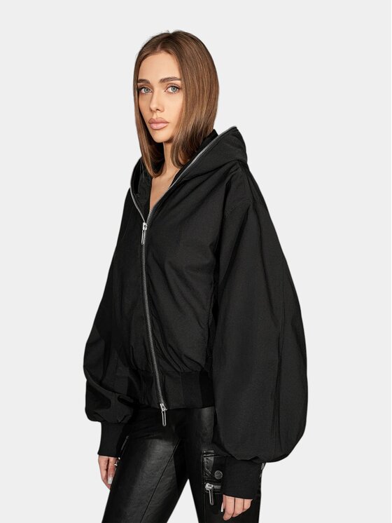 MADE BY SOCIETY MADE BY SOCIETY Kurtka anorak VANDAL - J27827 Czarny Basic Fit