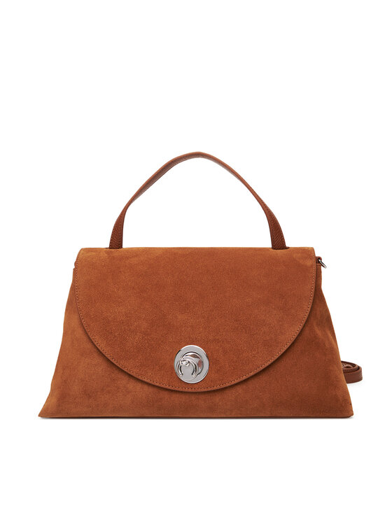 Coccinelle Coccinelle Ročna torba Toc Coccinellenikla Suede Bim E1 TOC 18 01 01 Rjava