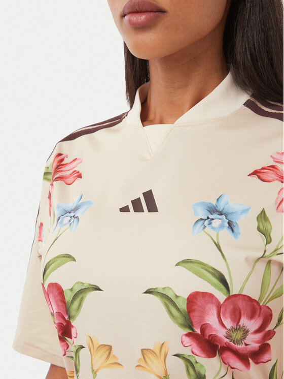 adidas adidas Sukienka codzienna Adidas X Farm Rio Premium KR0257 Kremowy Slim Fit