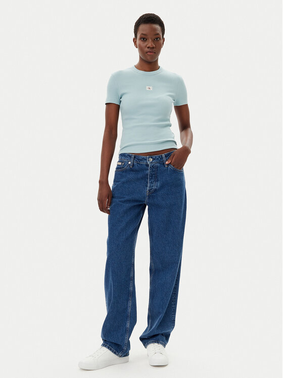Calvin Klein Jeans Calvin Klein Jeans Póló J20J225245 Kék Slim Fit