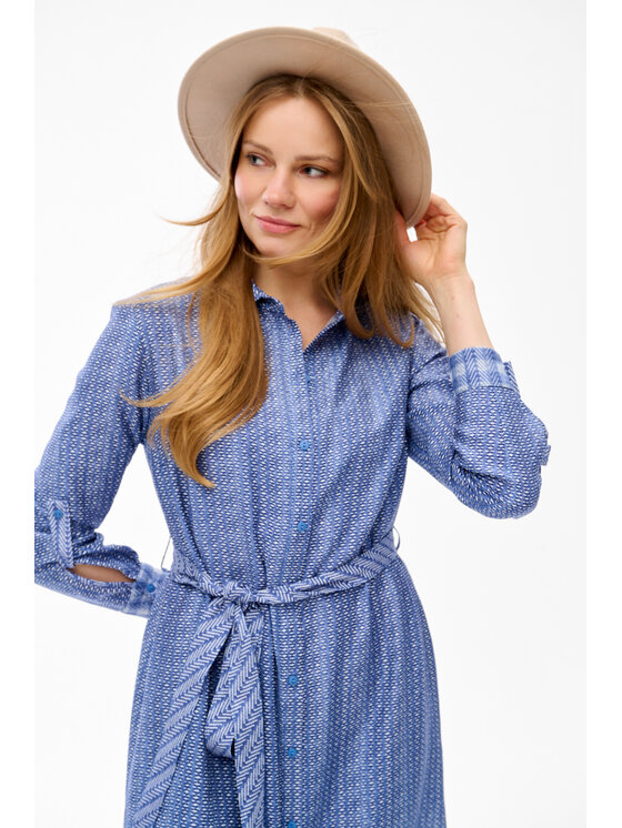 blue shadow blue shadow Sukienka codzienna Rumia Niebieski Regular Fit