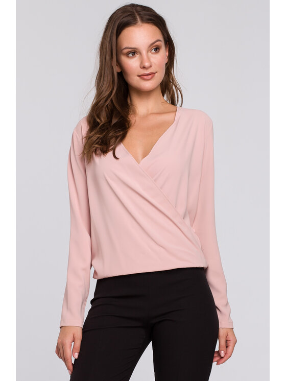 Makover Makover Blusa K037 Rosa Regular Fit