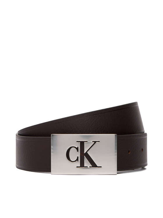 Calvin Klein Calvin Klein Ζώνη Ssnl Mono Plaque 35Mm Fixed LV04D7086G Καφέ