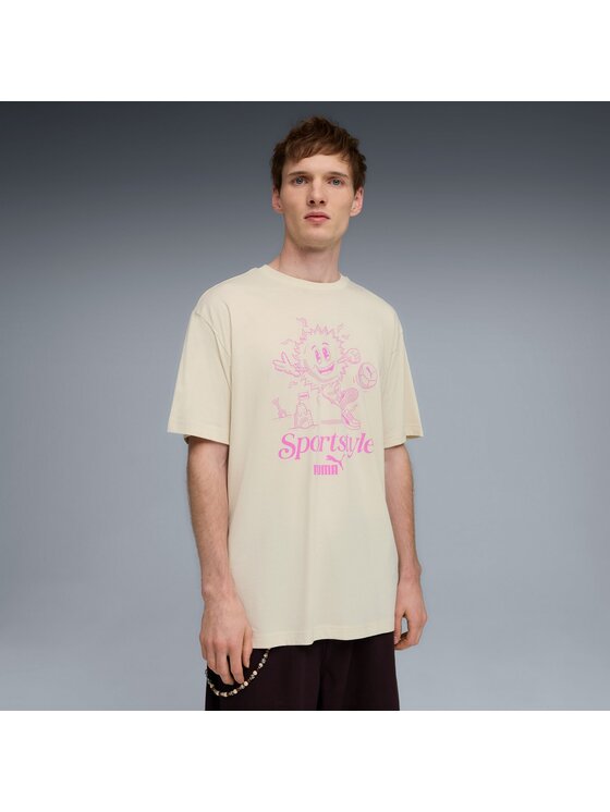 Puma Puma T-Shirt 691781 Beżowy Regular Fit