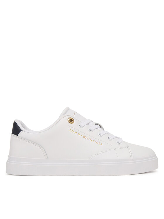 Tommy Hilfiger Tommy Hilfiger Laisvalaikio batai Th Chic Sneaker FW0FW09105 Balta