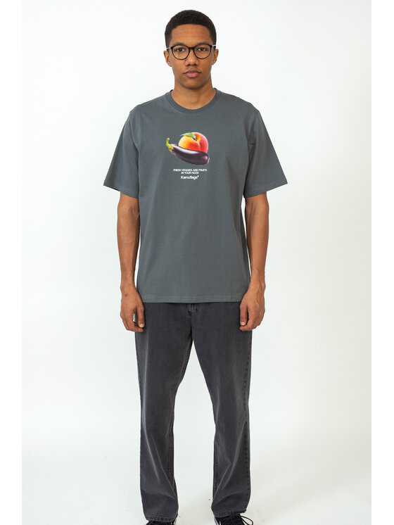 Kamuflage Kamuflage T-Shirt NSFW Szary Relaxed Fit