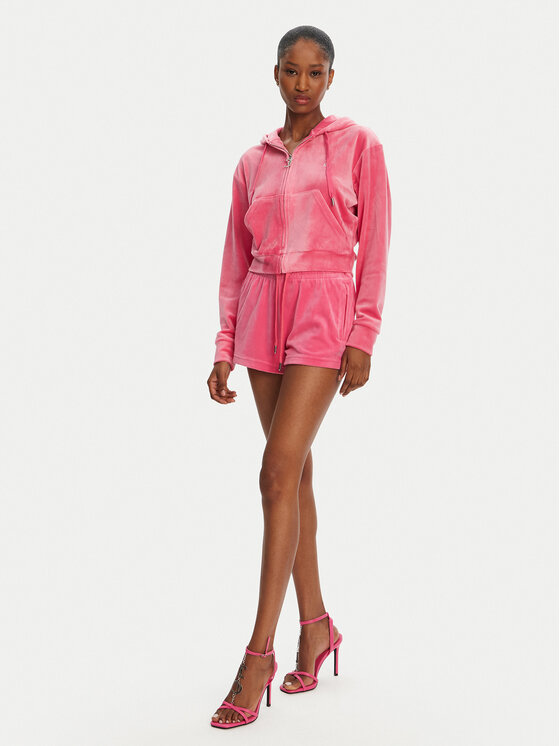 Juicy Couture Juicy Couture Mikina Iccle JCWAS125308 Růžová Loose Fit