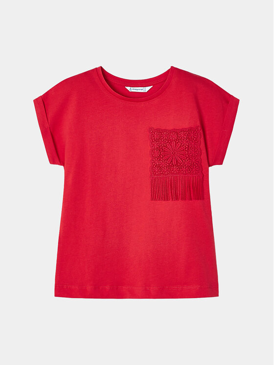 Mayoral Mayoral Majica 3087 Rdeča Regular Fit