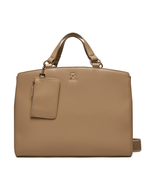 Geantă Tommy Hilfiger Monotype AW0AW17020 Bej