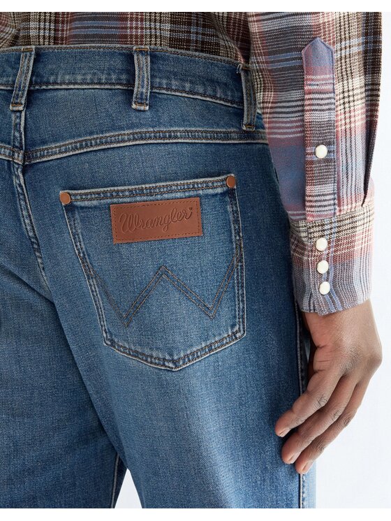 Wrangler Wrangler Jeansy LARSTON Niebieski Slim Fit