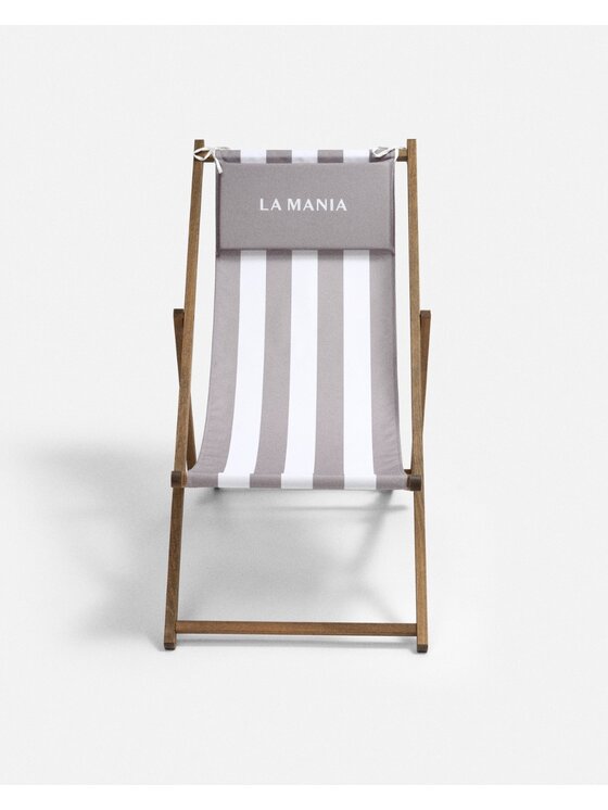 La Mania La Mania Leżak Stripes Beżowy