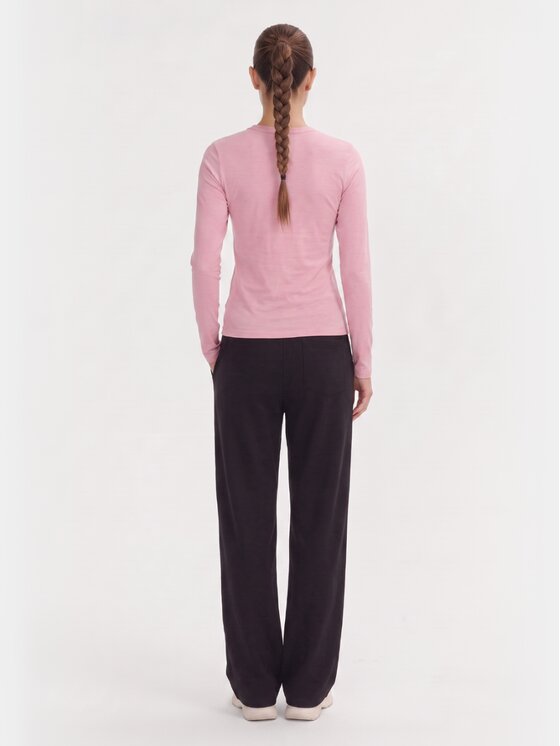 BASICLO BASICLO Longsleeve W-2253-522 Różowy Slim Fit