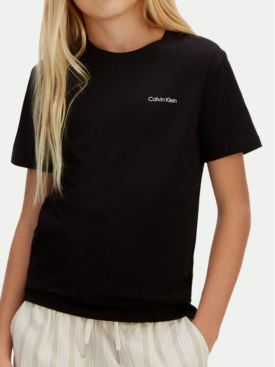 Calvin Klein Jeans Calvin Klein Jeans Póló IU0IU00683 Fekete Regular Fit