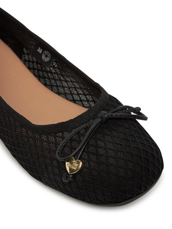 LOVE MOSCHINO LOVE MOSCHINO Baleríny JA11051G0MIQ0000 Čierna