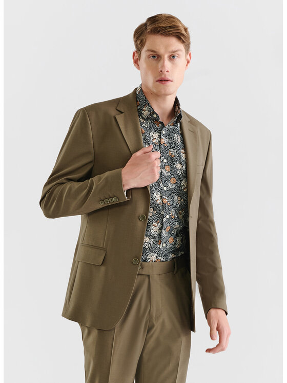 Pako Lorente Pako Lorente Marynarka P23SF-3G-008 Zielony Super Slim Fit