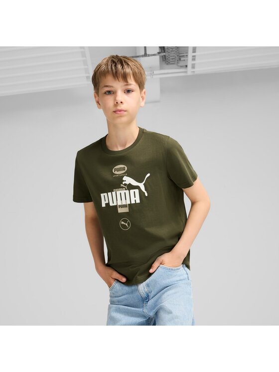 Puma Puma T-Shirt 681858 Zielony Regular Fit