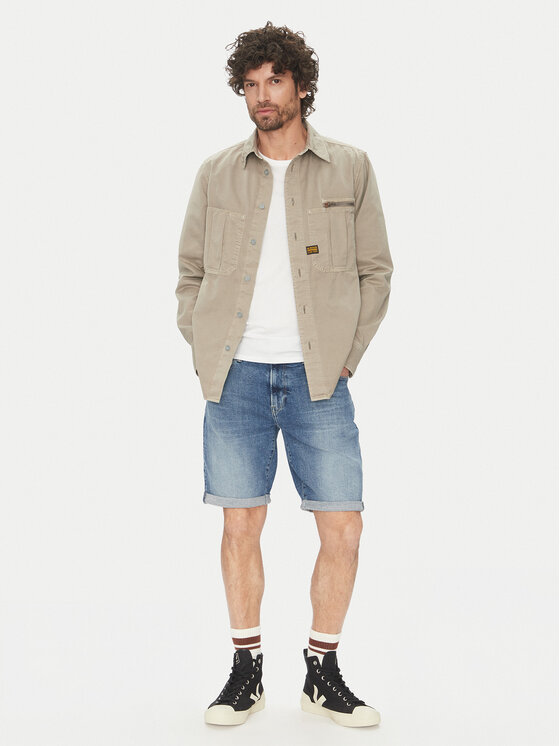 G-Star Raw G-Star Raw Koszula D26058 D947 H120 Szary Regular Fit