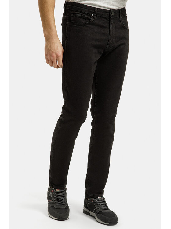 Cross Jeans Cross Jeans Jeansy E 169-050 Czarny Slim Leg