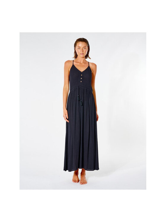 Rip Curl Rip Curl Sukienka letnia Classic Surf Maxi Dress Czarny Relaxed Fit