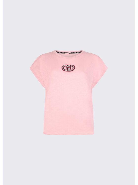 Liu Jo Liu Jo T-Shirt TA6164JS870P9191 Różowy Regular Fit